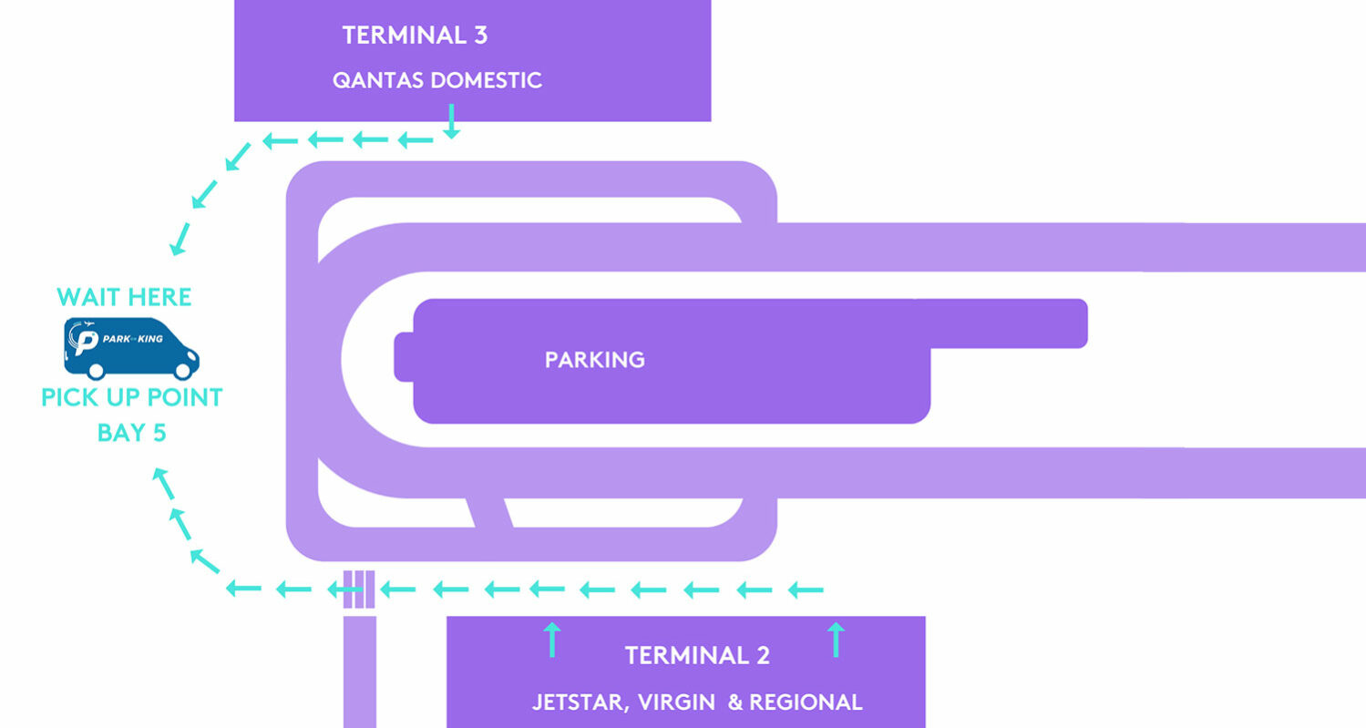 Sydney Domestic Airport Shuttle Bus Map