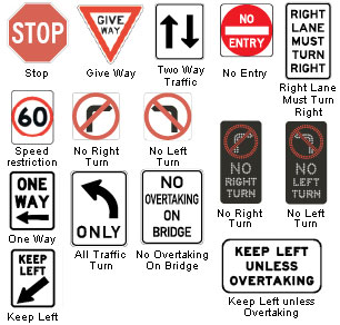australia road regulatory signs