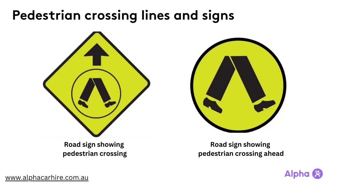 NSW - Pedestrian crossing lines and signs