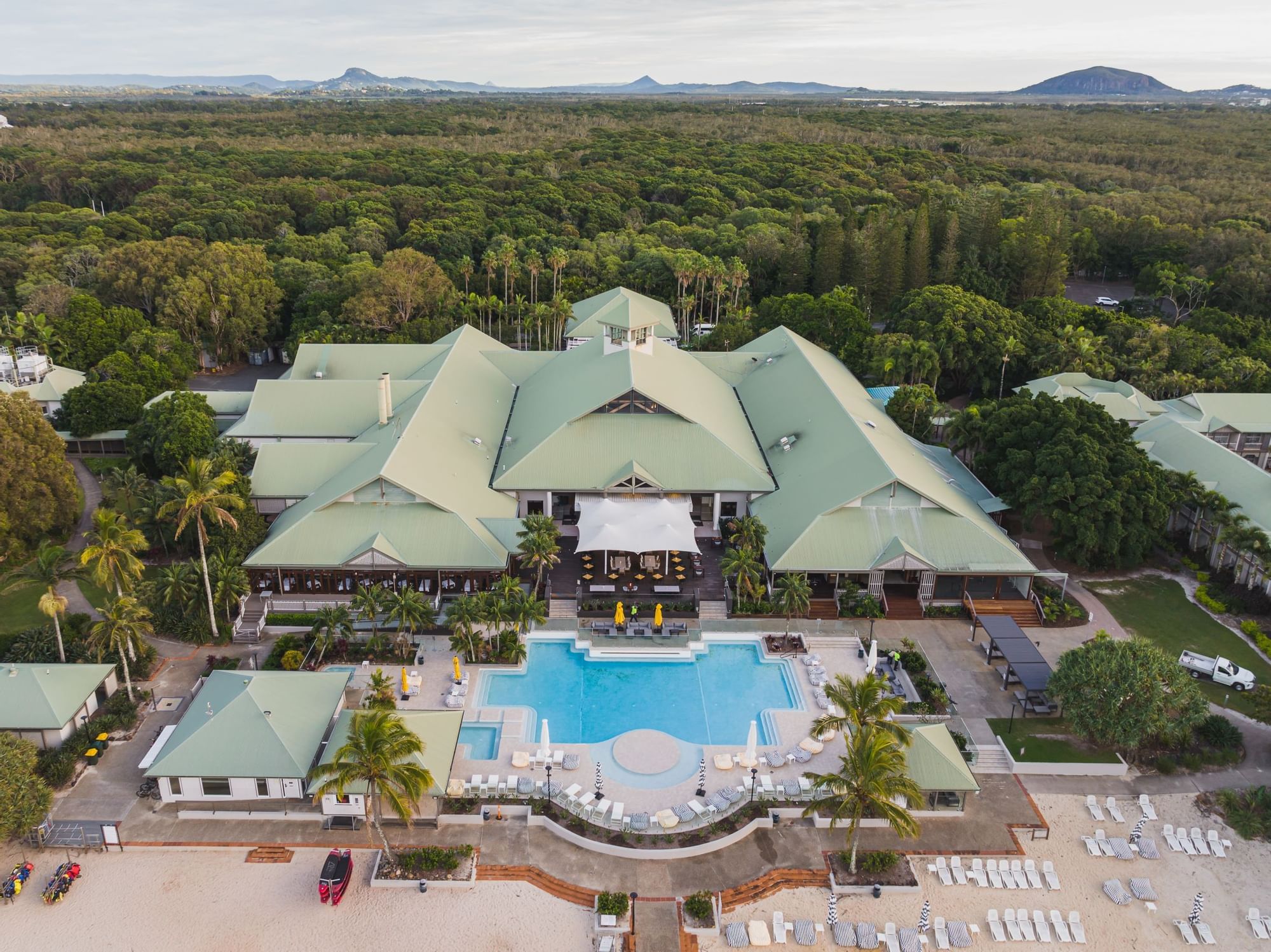 Novotel Sunshine Coast Resort aerial view