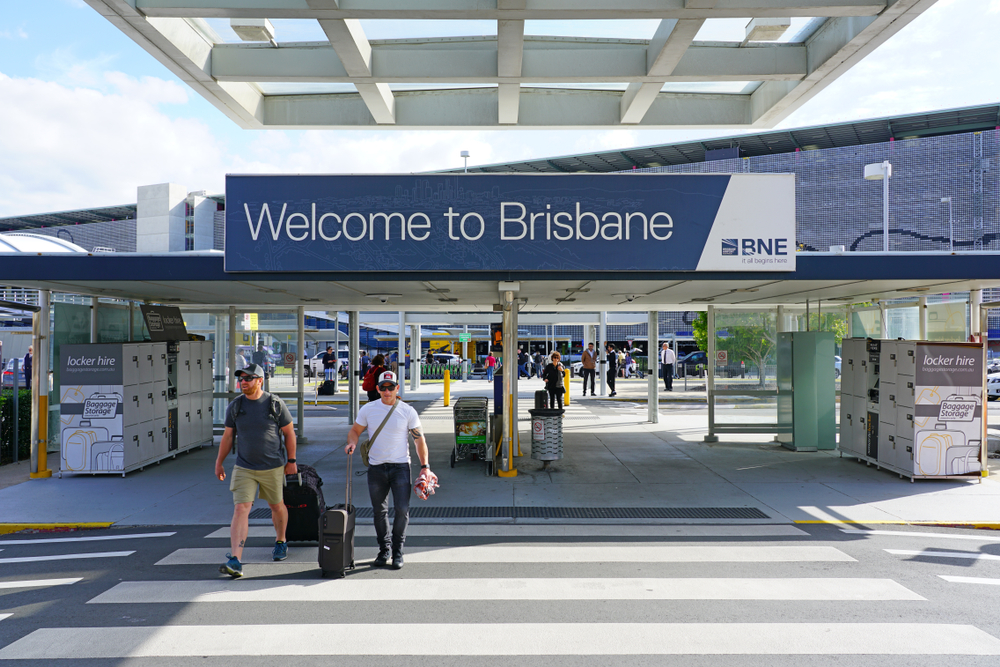 View of the Brisbane Airport (BNE) in Queensland, Australia.