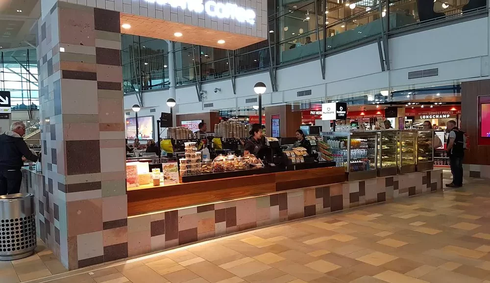 Hudsons Coffee at Brisbane Airport