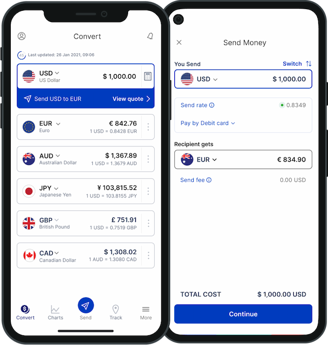 XE Currency Converter App