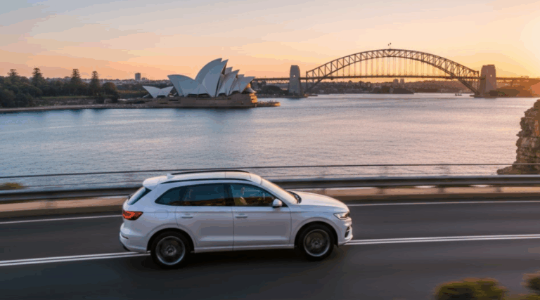 Scenic coastal road trip near Sydney with an Alpha Car Hire car